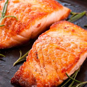 Grilled Salmon with Orange Marinade